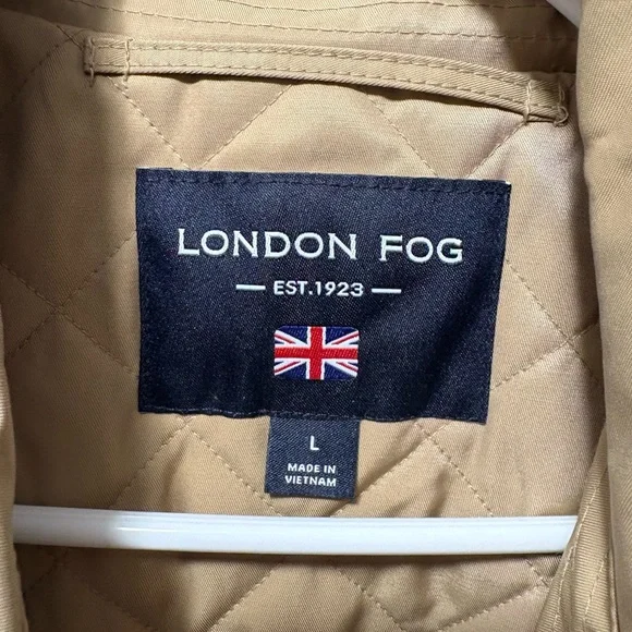 London Fog Classic Beige Trench Coat - Picture 4 of 6
